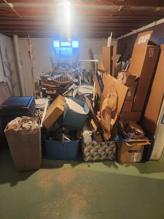 Roll-off dumpster container at job site for 15 Yard Dumpster Rental in Steubenville